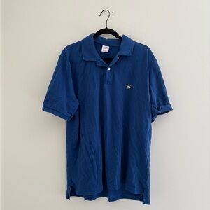Brooks Brothers Blue Polo Shirt Premium Cotton Blend